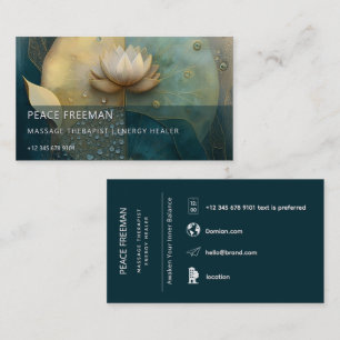 Tussen Water en Licht Lotus Bloem Design Visitekaartje