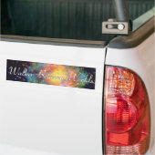 Tussen werelden lopen bumpersticker (Op Truck)