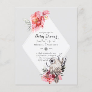TUSSENBUDGET Schuuruil Baby Shower Uitnodiging Flyer