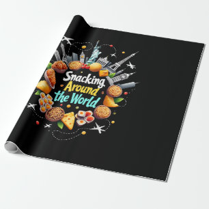 Tussendoor Eten Rond De Wereld Fast Food Reizen Re Cadeaupapier
