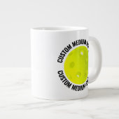 Tussenmaat Gepersonaliseerde Tekst Pickleball Op M Extra Grote Beker (Voorkant rechts)