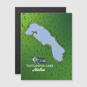 Tustumena Lake Reis kaart