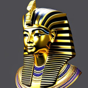 Tutankhamen Egyptisch gezicht T-Shirt