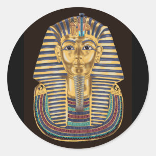 Tutankhamon's Golden Mask Ronde Sticker