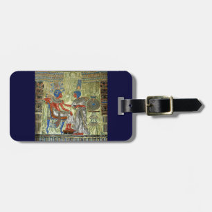 Tutankhamon's troon bagagelabel