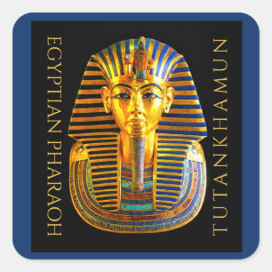 TUTANKHAMUN Discovery Centennial Briefkaart Vierkante Sticker