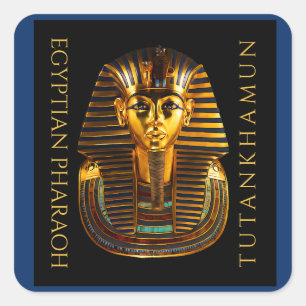 TUTANKHAMUN Discovery Centennial Briefkaart Vierkante Sticker