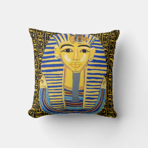 Tutankhamun Gold Mask en Cartouche Kussen