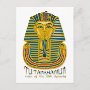 Tutankhamun mummy, de oude koning Tut van Egypte Briefkaart