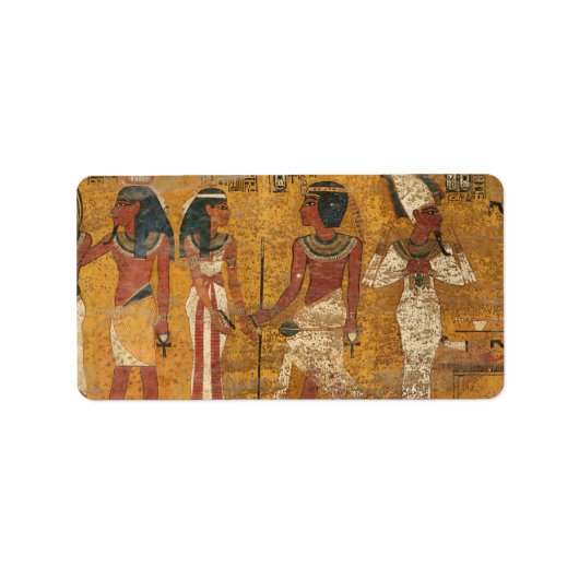 Tutankhamun Tomb, Noordmuur Etiket (Voorkant)