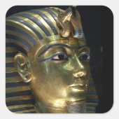 tutankhamun vierkante sticker (Voorkant)