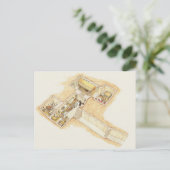 Tutankhamun's tomb briefkaart (Staand voorkant)