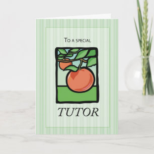 Tuteur, Merci enseignant, Pomme