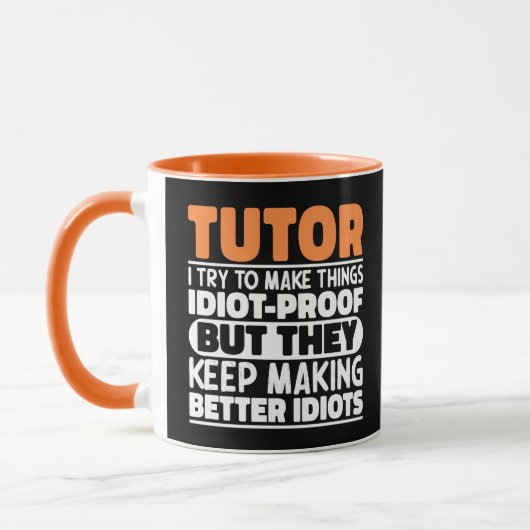 Tutor Ik probeer dingen grappig te maken uitsprake Mok (Links)