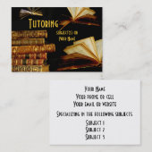 Tutor, leraar, school visitekaartje (Voorkant / Achterkant)