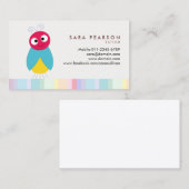 Tutor mignon couleur Carte de visite de la foudre (Devant / Derrière)