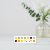 TUTOR mod squares Mini Visitekaartje (Staand voorkant)