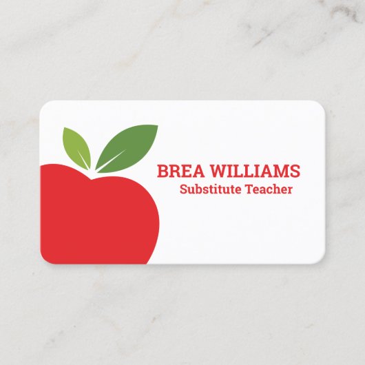 Tutor Substituto docer on call Visitekaartje (Voorkant)