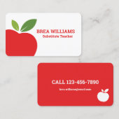 Tutor Substituto docer on call Visitekaartje (Voorkant / Achterkant)