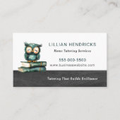 Tutor Teacher Home School Education Visitekaartje (Voorkant)