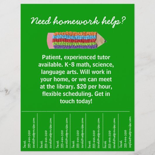 Tutoring Flyer (Voorkant)
