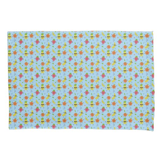 Tutti Fruitti Birthday Pattern Cute Fruits Baby Kussensloop (Voorkant)