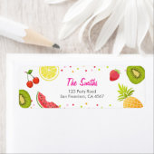 Tutti-frutti Adres Label Fruit Picnic Fruis (Insitu)