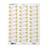 Tutti-frutti Adres Label Fruit Picnic Fruis (Full Sheet)