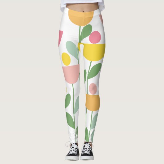Tutti Frutti Bloemen Leggings (Voorkant)