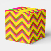 Tutti-Frutti Chevron 1-PARTIJ FAVOR BOXES, q hart Bedankdoosjes (Achterkant)