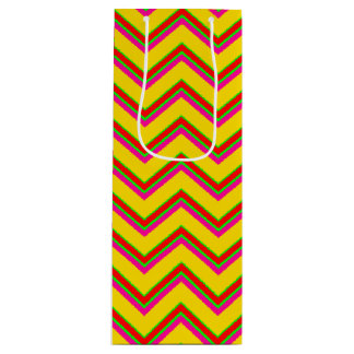 Tutti-Frutti Chevron 1-WINE GIFT BAG Wijn Cadeautas