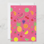 Tutti Frutti Deuxième anniversaire INvitation (Dos)