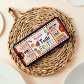 Tutti Frutti deuxième anniversaire invitation