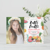Tutti Frutti | Fête d'anniversaire | Invitation ph (Debout devant)