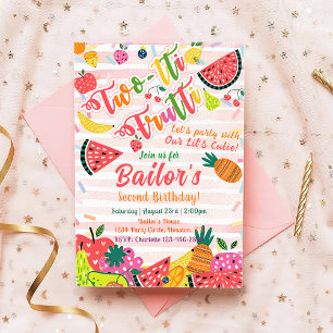Tutti Frutti Fruit Party Anniversaire Invitation