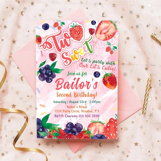 Tutti Frutti | Fruit Party Anniversaire Invitation