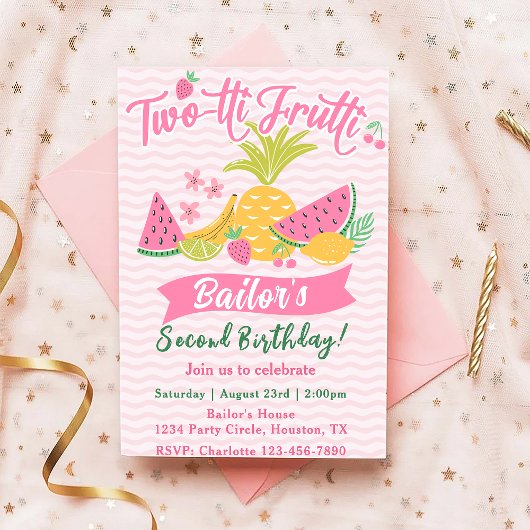 Tutti Frutti | Fruit Party Anniversaire Invitation