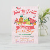 Tutti Frutti | Fruit Party Anniversaire Invitation (Debout devant)