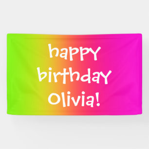 Tutti Frutti gradiënt, gepersonaliseerde banner