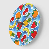 Tutti frutti, horloge murale (Angle)