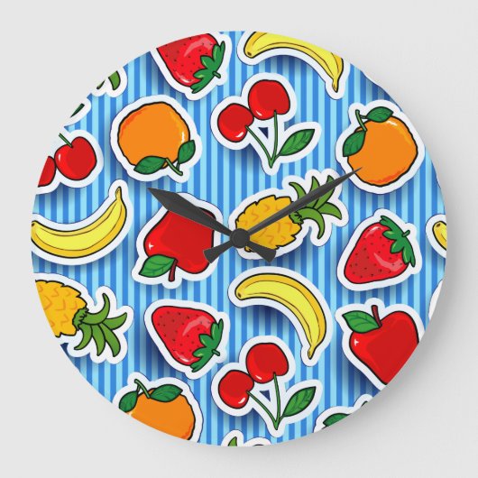 Tutti frutti, horloge murale (Recto)