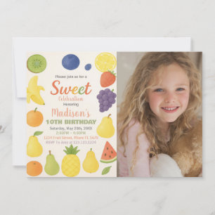 Tutti Frutti Invitation d'anniversaire