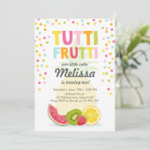 Tutti frutti invitation de fête Tutti frutti anniv (Debout devant)