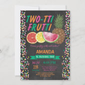Tutti Frutti Invitation fête d'anniversaire 2e Ann (Devant)