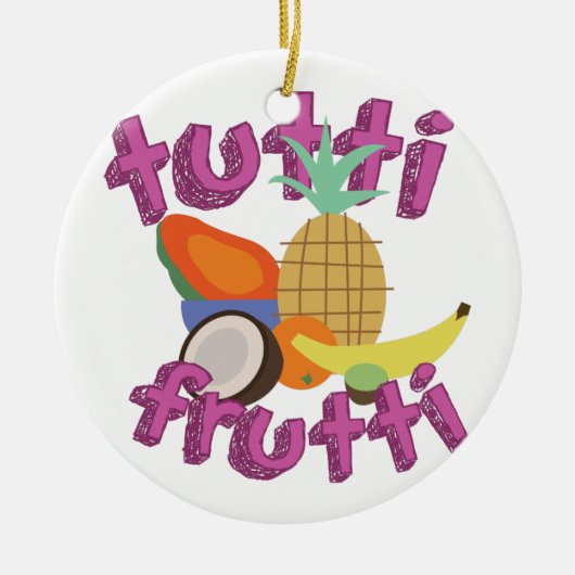 Tutti Frutti Keramisch Ornament (Voorkant)
