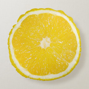 Tutti Frutti Lemon Rond Kussen