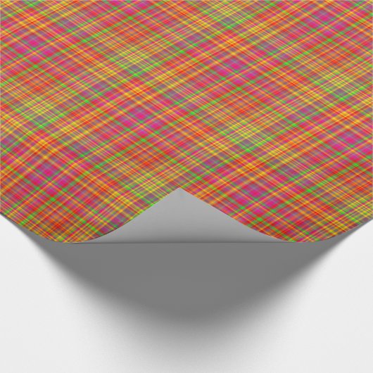 Tutti Frutti PLAID 6-GIFT WRAPPINGPAPIER Cadeaupapier (Hoek)