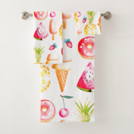 Tutti Frutti Summer Sweets and Trees Bad Handdoek