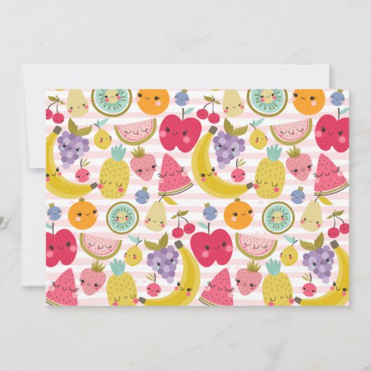 Tuttifrutti 2e Invitation d'anniversaire (Dos)