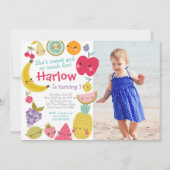 Tuttifrutti Birthday Invitation (Devant)